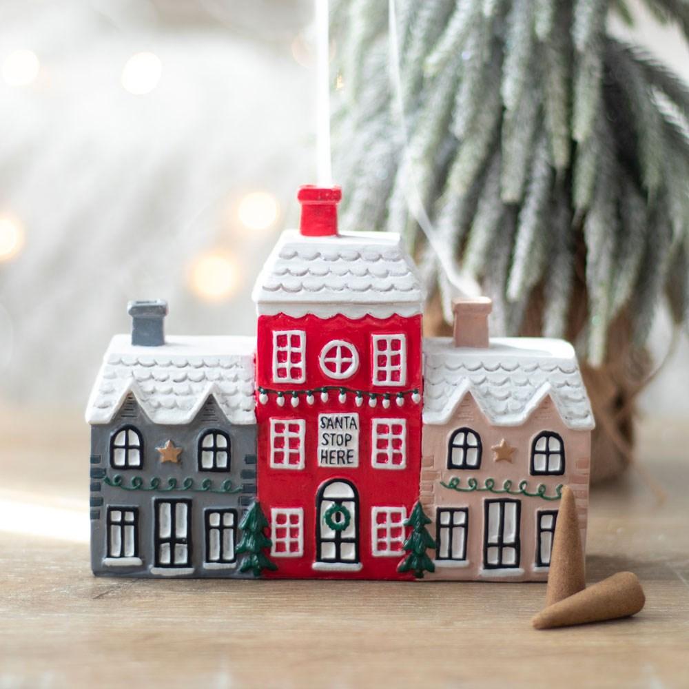 Something Different - Christmas Village Incense Cone Holder Incense holder - Multicolours
